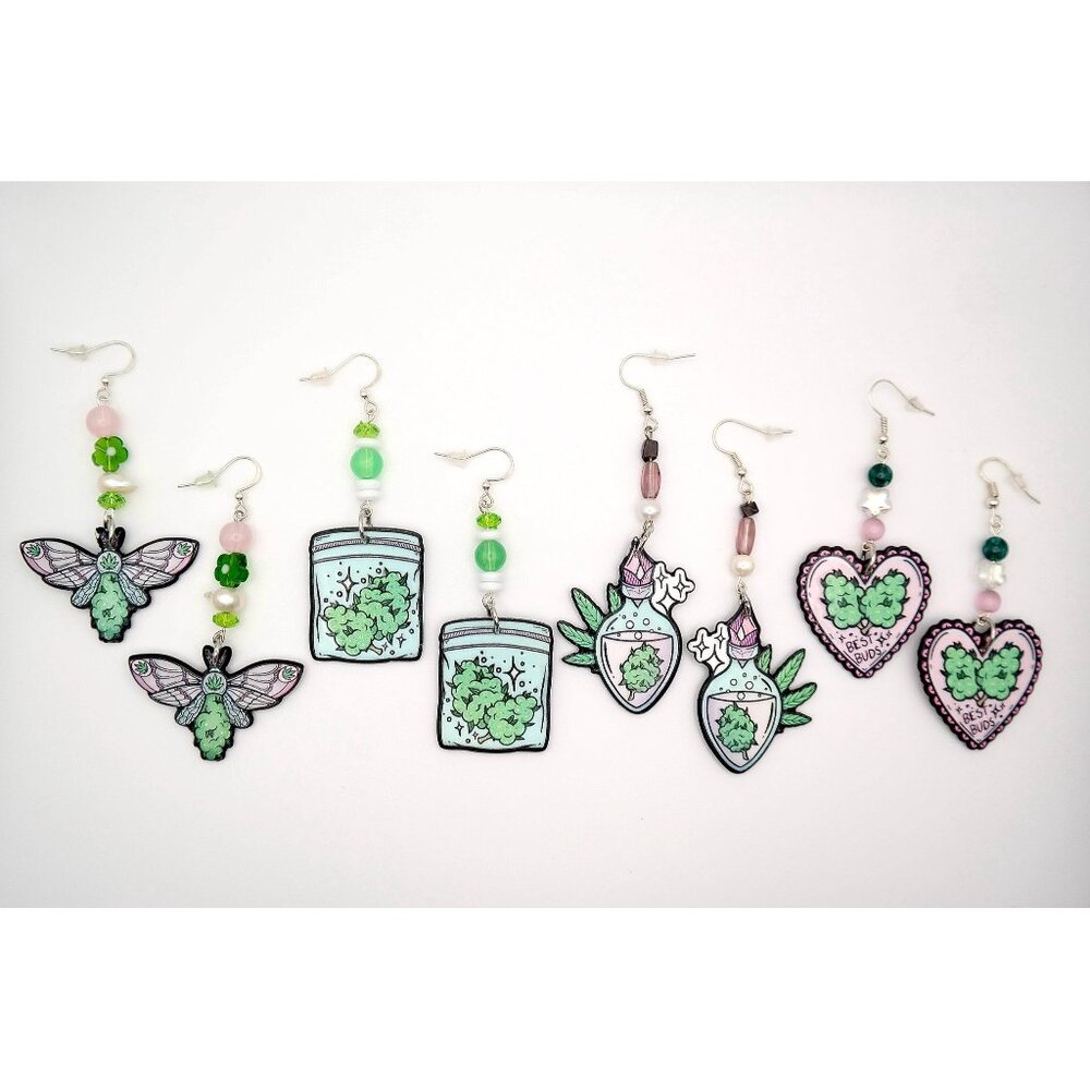 Magical 420 Flower Earrings